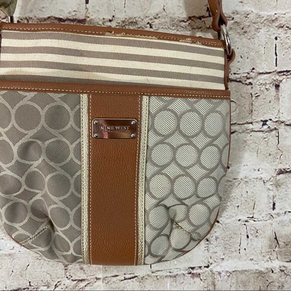 Nine West shoulder adjustable tan mini bag - Picture 2 of 7